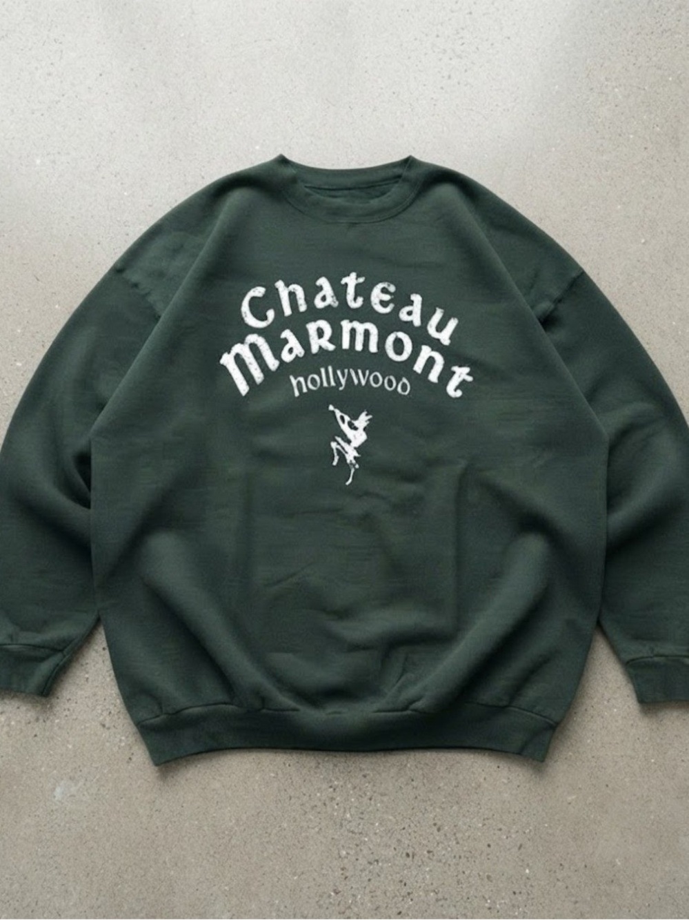 Chateau Marmont Hollywood Lettering Crewneck Gildan Sweatshirt